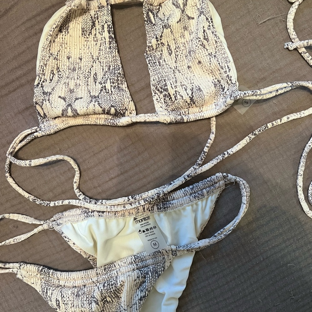 Montce Snake Print Bikini